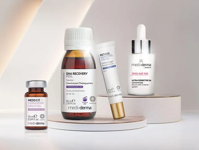 Mediderma är ett ledande varumärke inom medicinska produkter och professionell dermokosmetik.